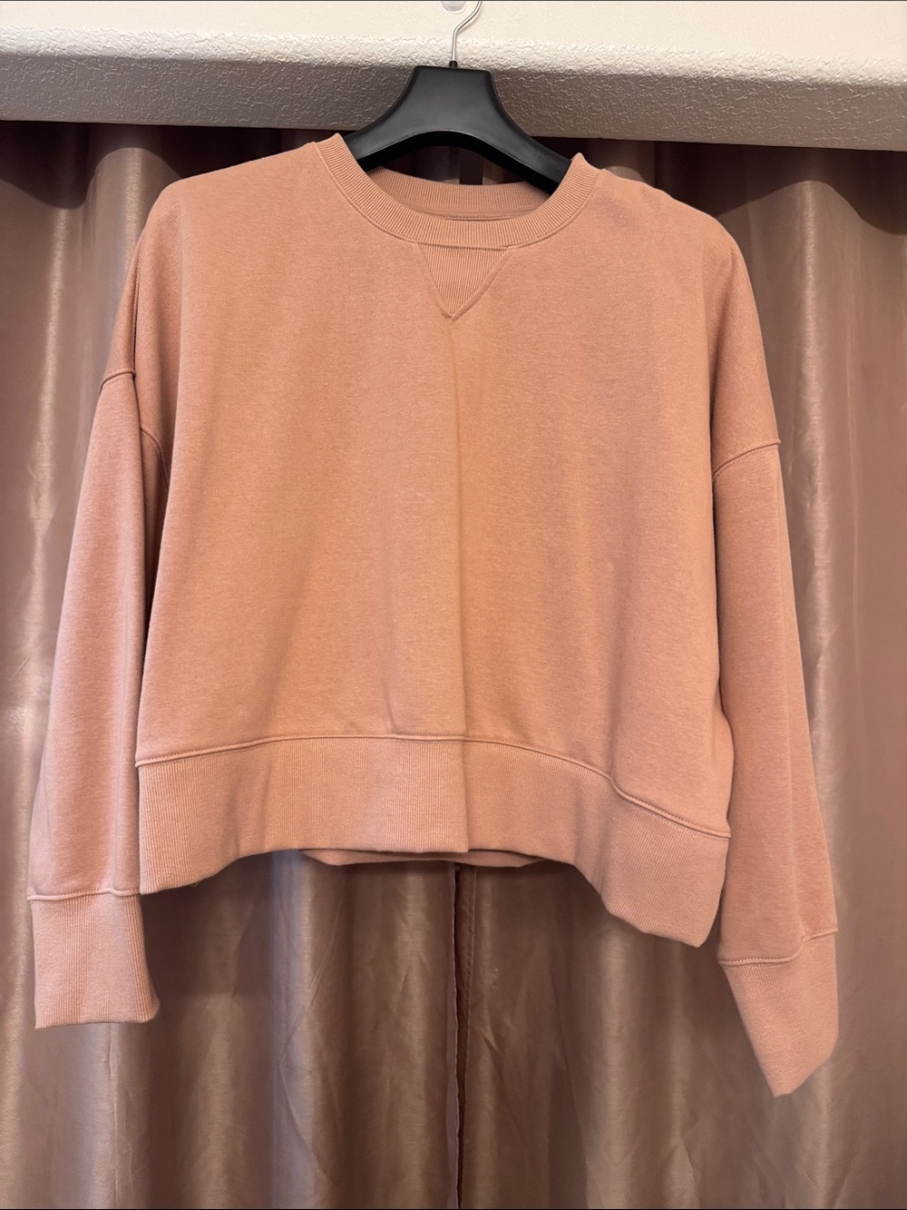 Sonoma Oversized Crewneck Sweatshirt in Camel - Picture 1 of 2